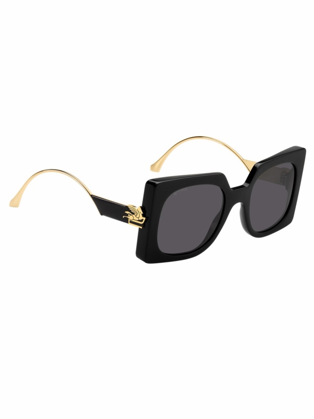 ETRO Sunglasses ETRO0026/S 807IR Oversized Square Black Frame New Authentic - Picture 3 of 11